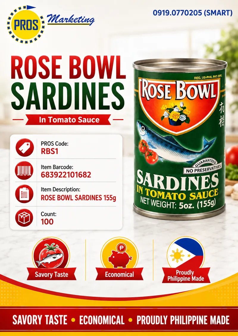 ROSE BOWL SARDINES 155g