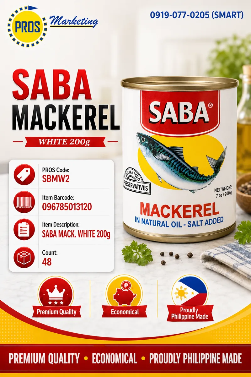 SABA MACK. WHITE 200g