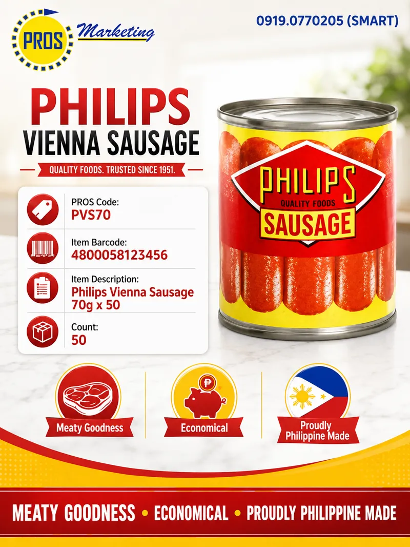 Philips Vienna Sausage 70g x 50