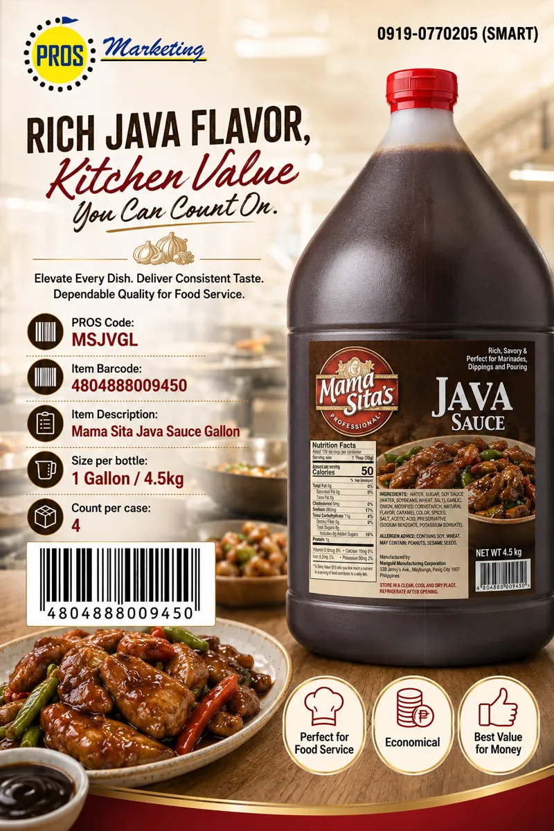 MS Java Sauce Gallon 4.5kgx4