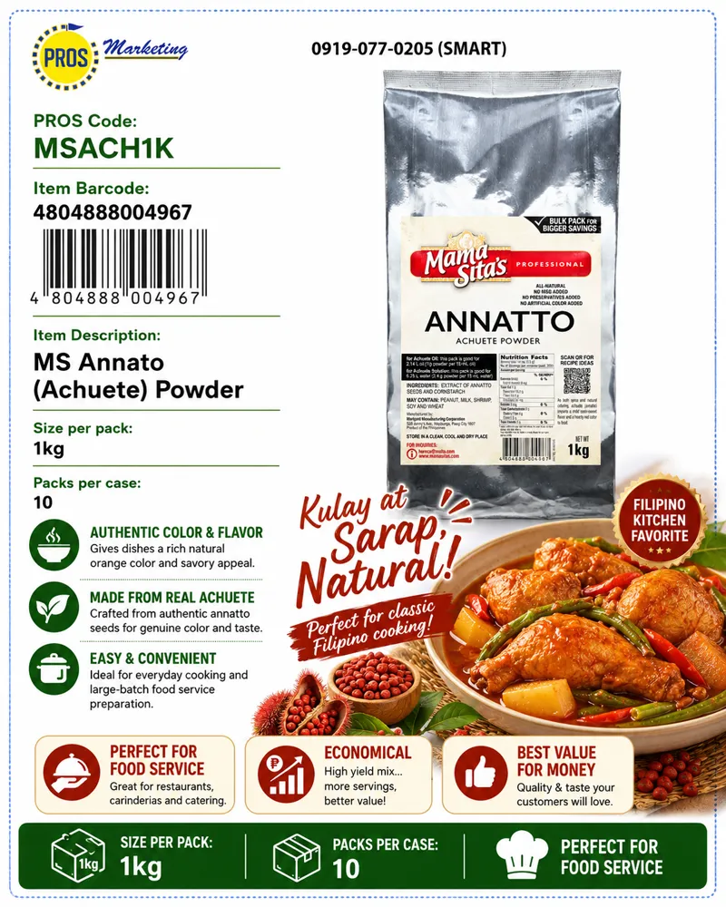 MS Annato (Achuete) Powder 1kgx10