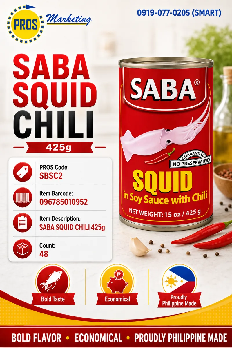SABA SQUID CHILI 425g