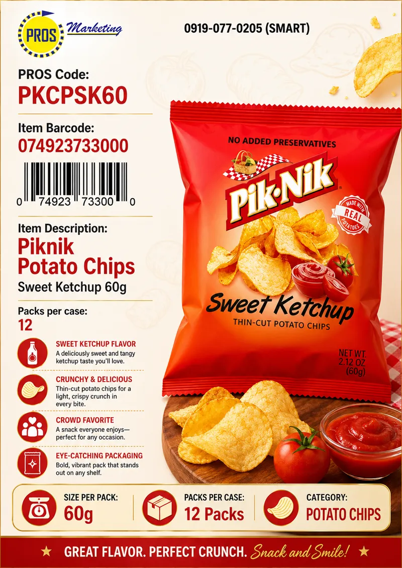 PkNk Chips Cheese 60gx12