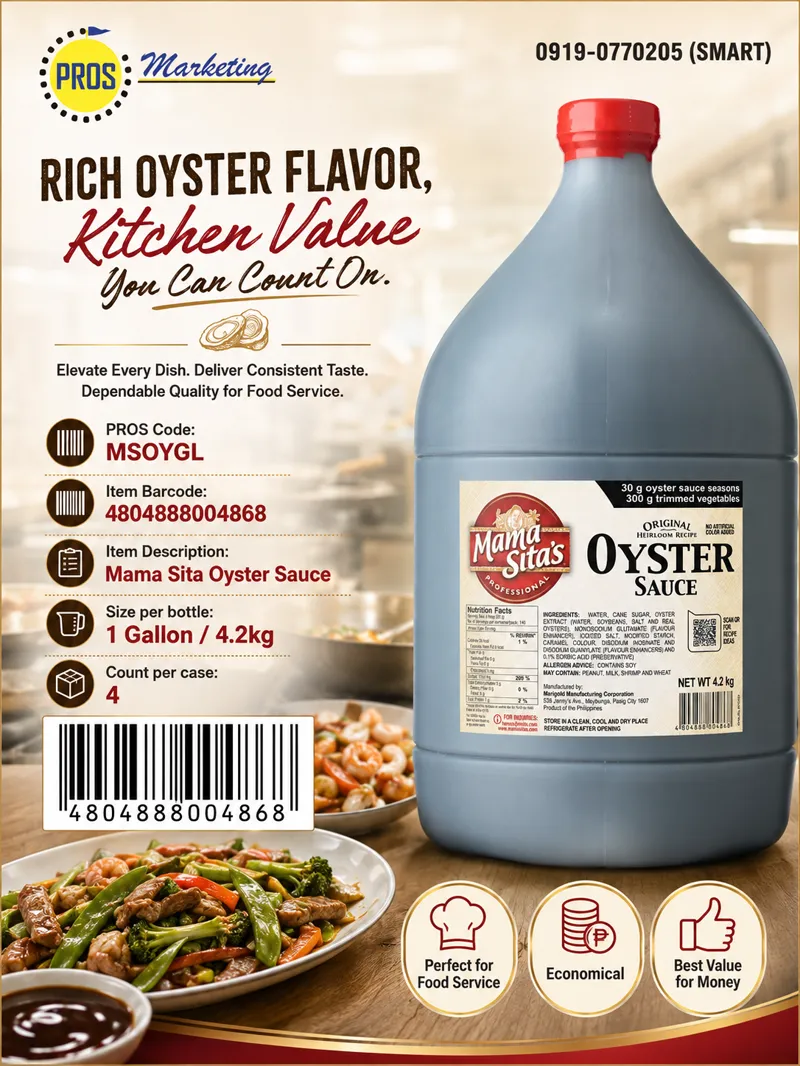 MS Oyster Sauce Gallon 4.2kgx4