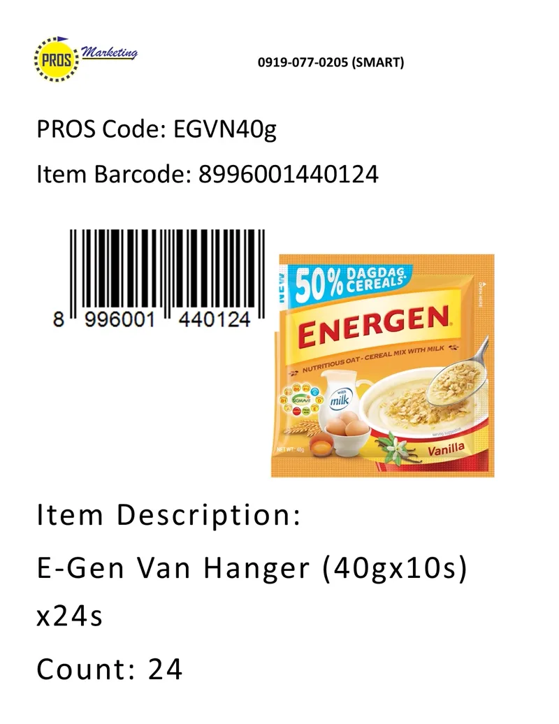 E-Gen Van Hanger (40gx10s)x24s