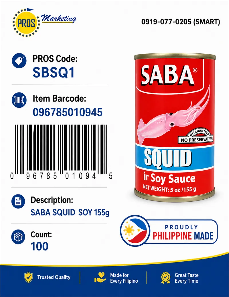 SABA SQUID SOY 155g