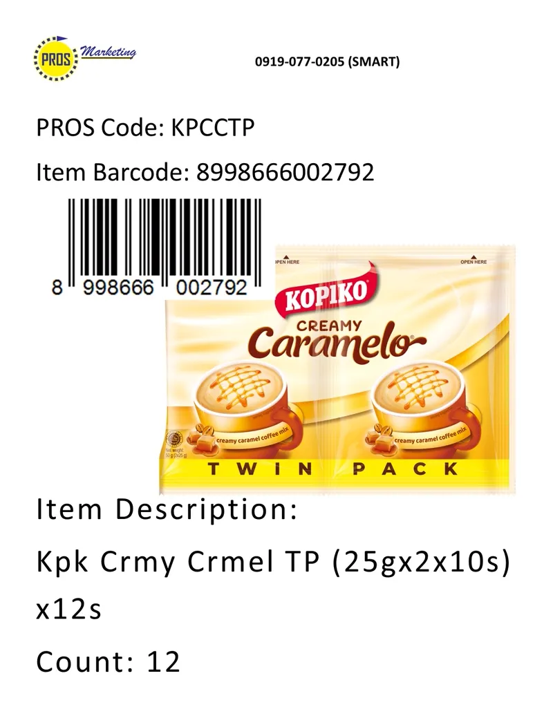 Kpk Crmy Crmel TP (25gx2x10s)x12s