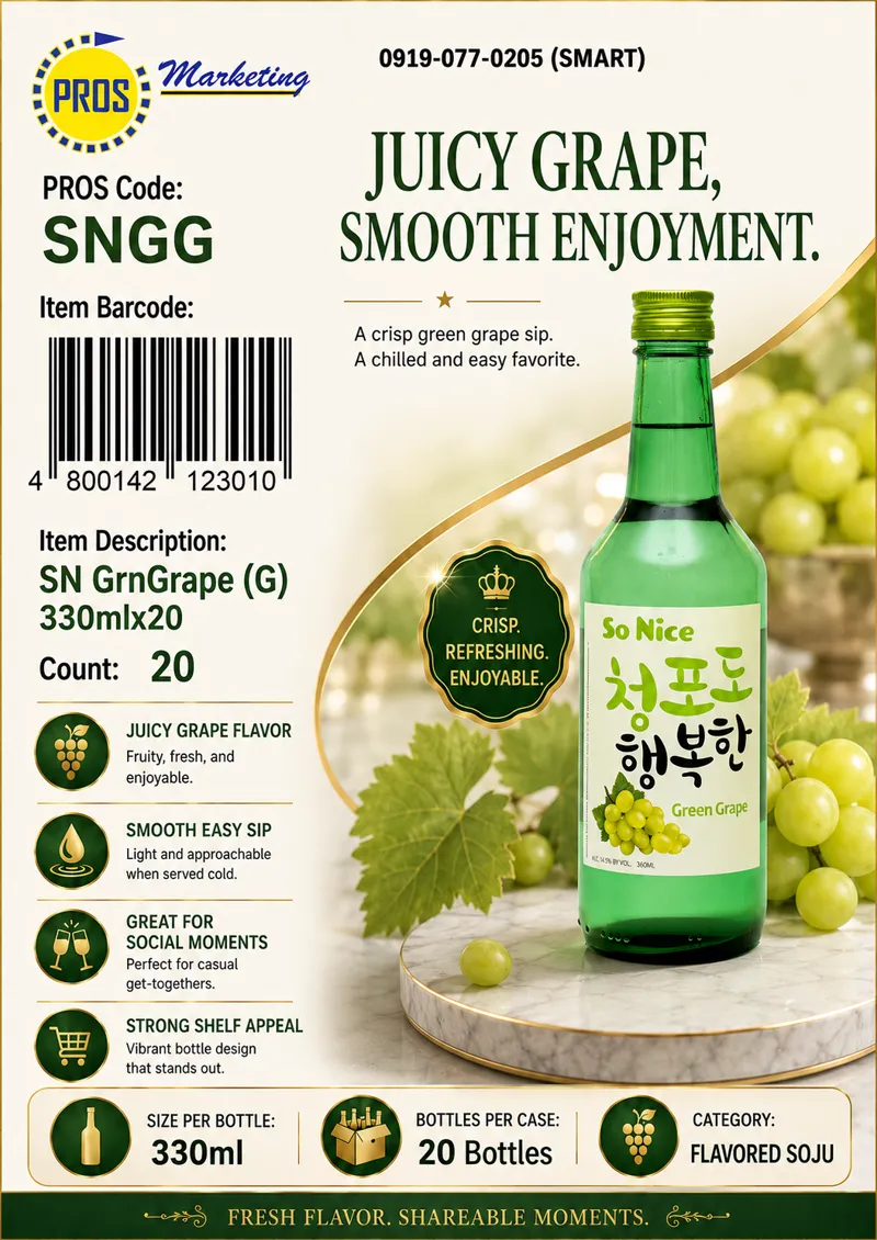SN GrnGrape (G) 330mlx20
