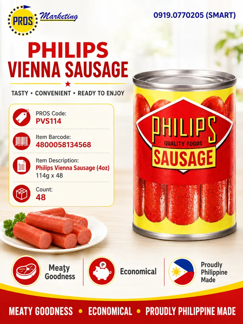 Philips Vienna Sausage (4oz) 114gx48
