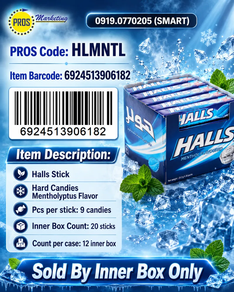 HallsStick Menthol 20sx12