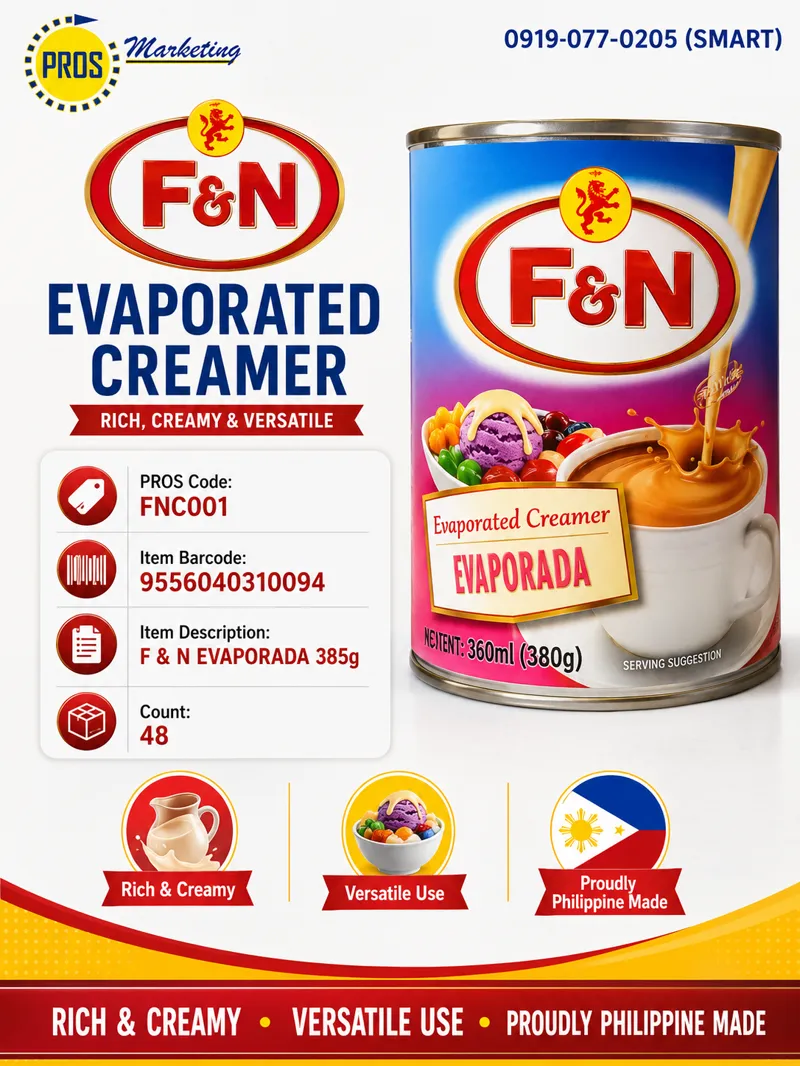 F & N EVAPORADA 385g