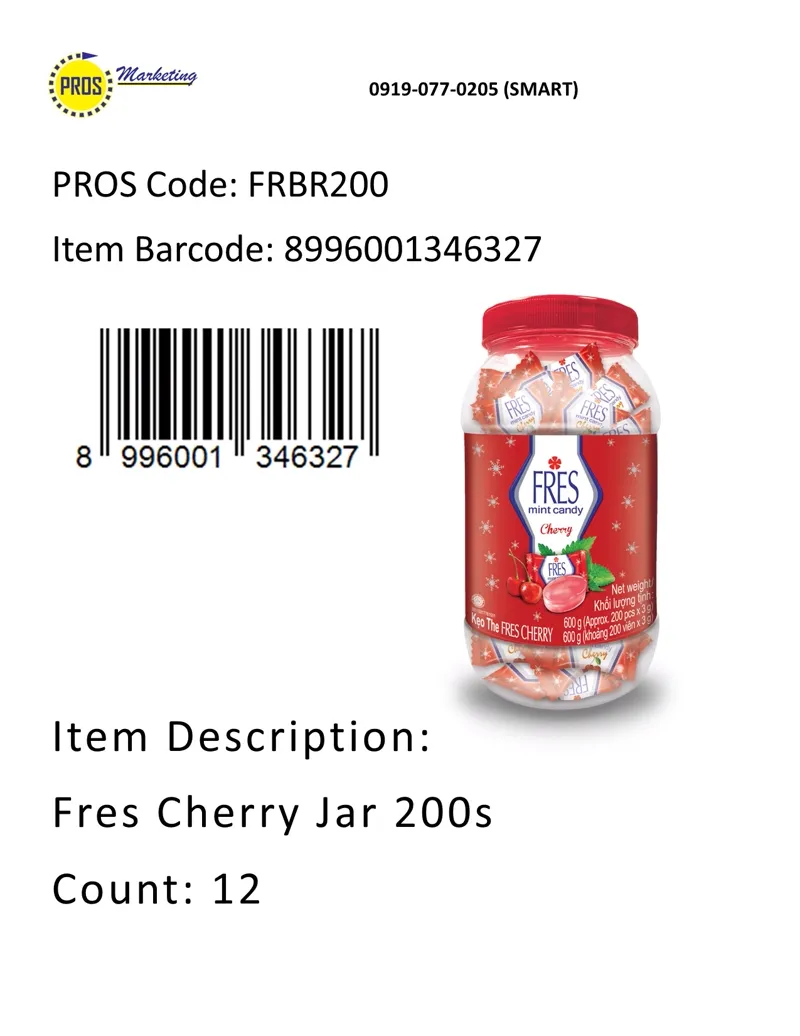 Fres Cherry Jar 200s
