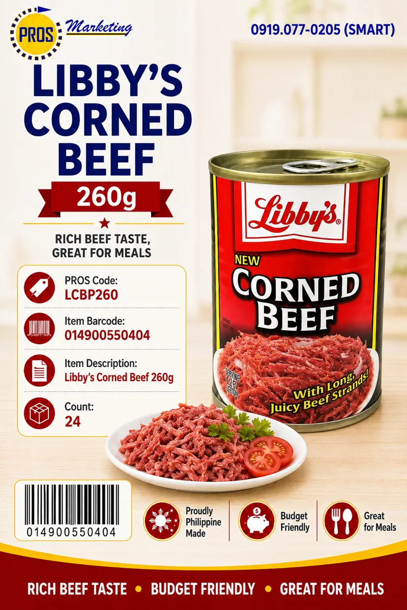LIBBY's Corned Beef PHL 260gx24s