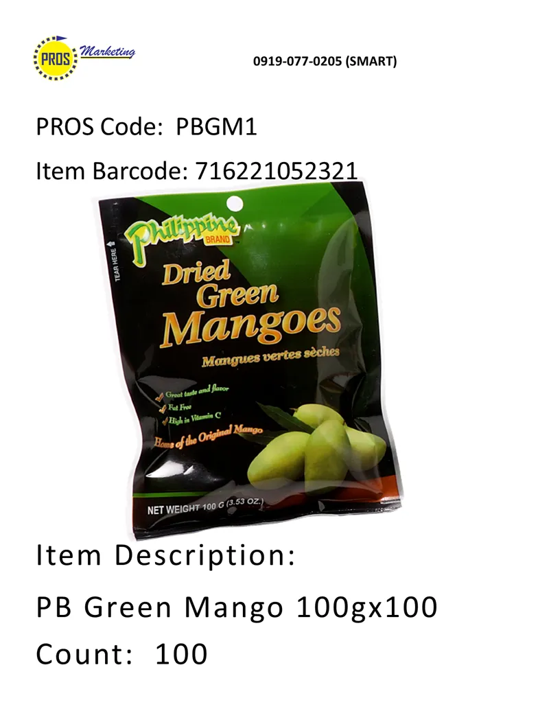 PB Green Mango 100gx100