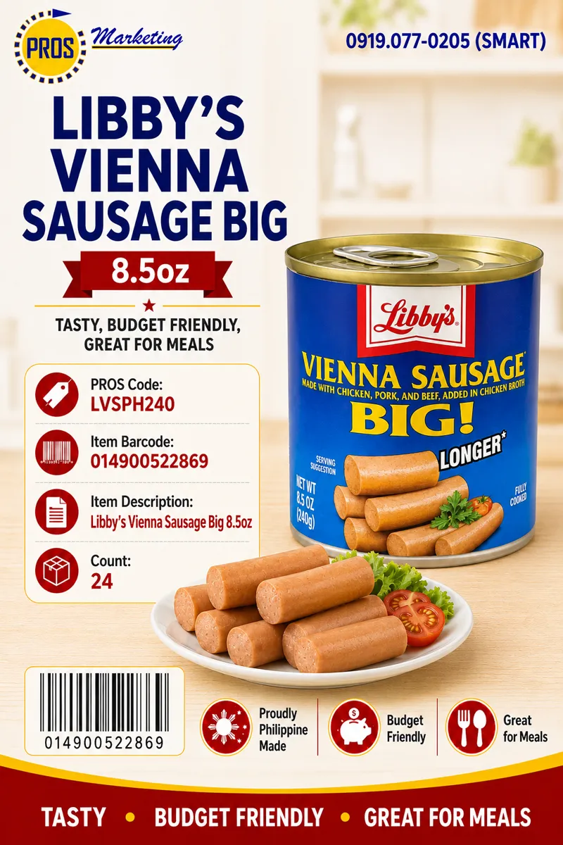 LIBBY's Vienna Sausage 4.6z x 24s (PH)