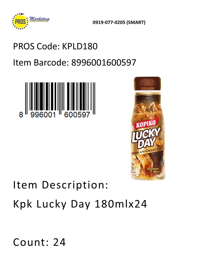 Kpk Lucky Day 180mlx24
