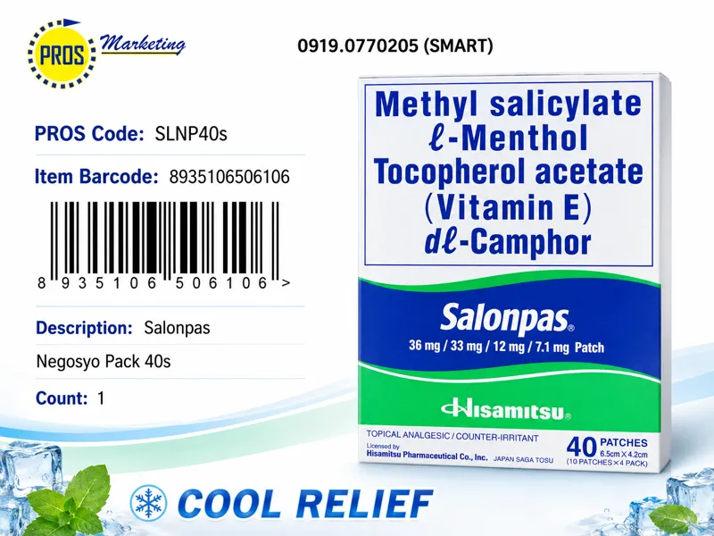 Salonpas Negosyo Pack 10sx3s