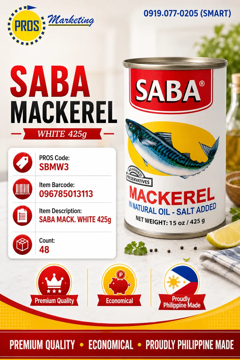 SABA MACK. WHITE 425g