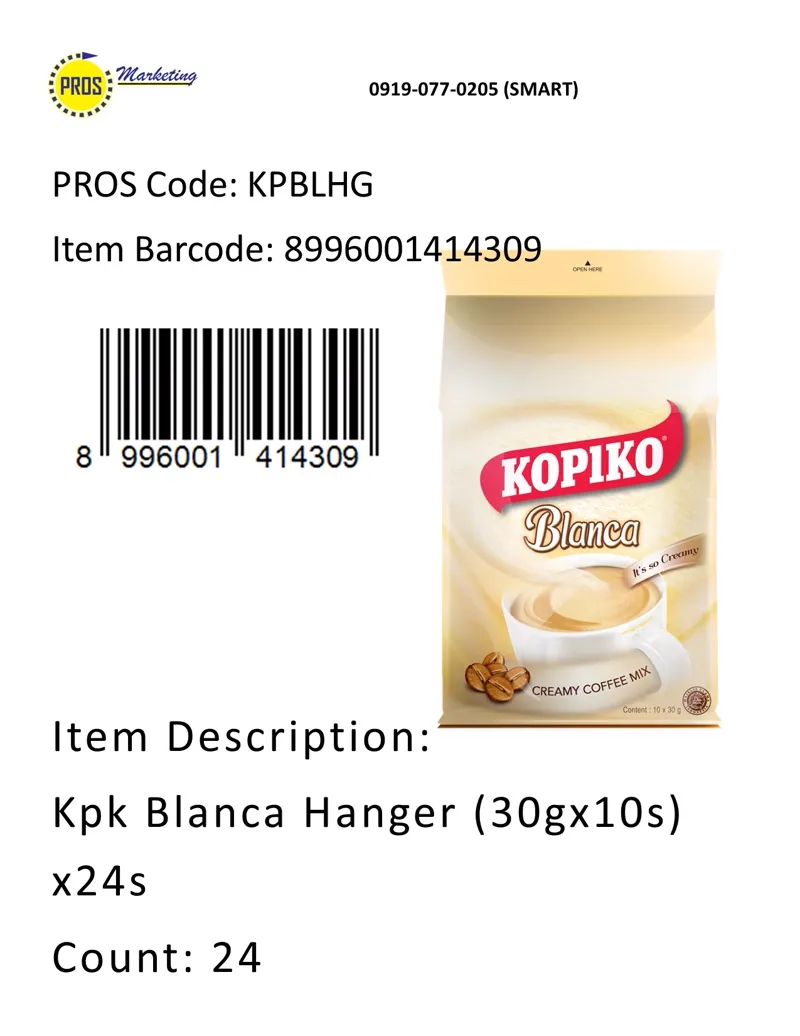 Kpk Blanca Hanger (30gx10s)x24s